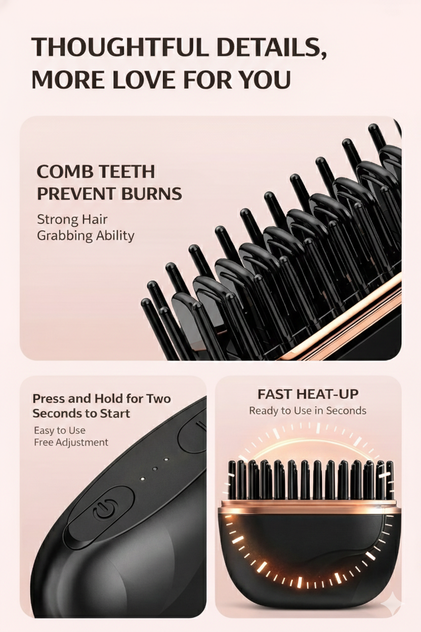 Mini Portable Hair Straightener
