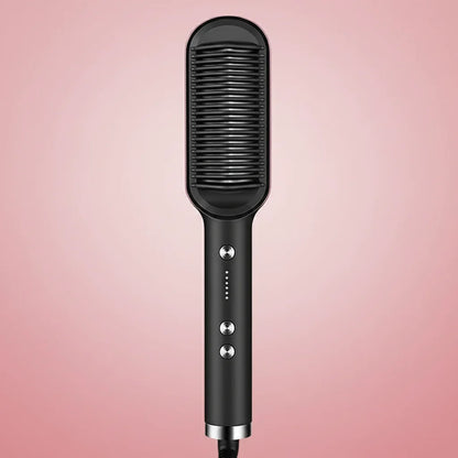 Professional Ionic Hair Straightening Brush - Salon Results at Home